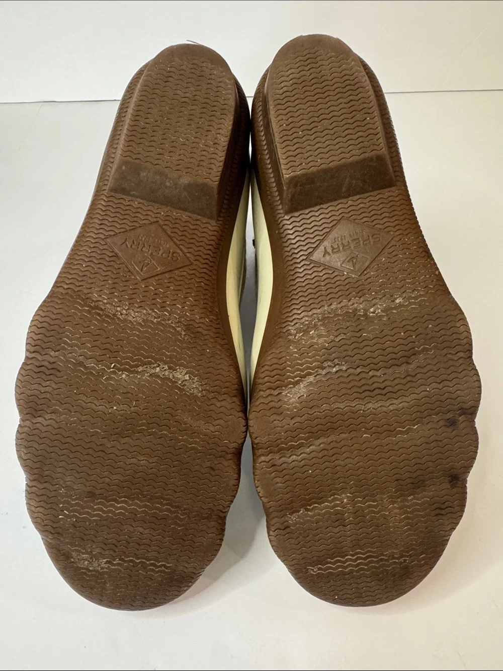 Sperry Duck Boots Quilted Wool Lace-Up Side Zip Waterproof Boots, Tan & Cream